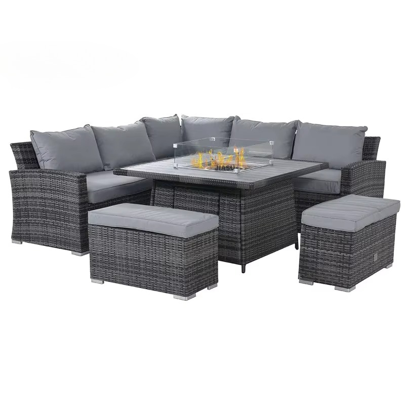 Outdoor Furniture Polywood - أثاث حدائق عصري فاخر، طقم أريكة