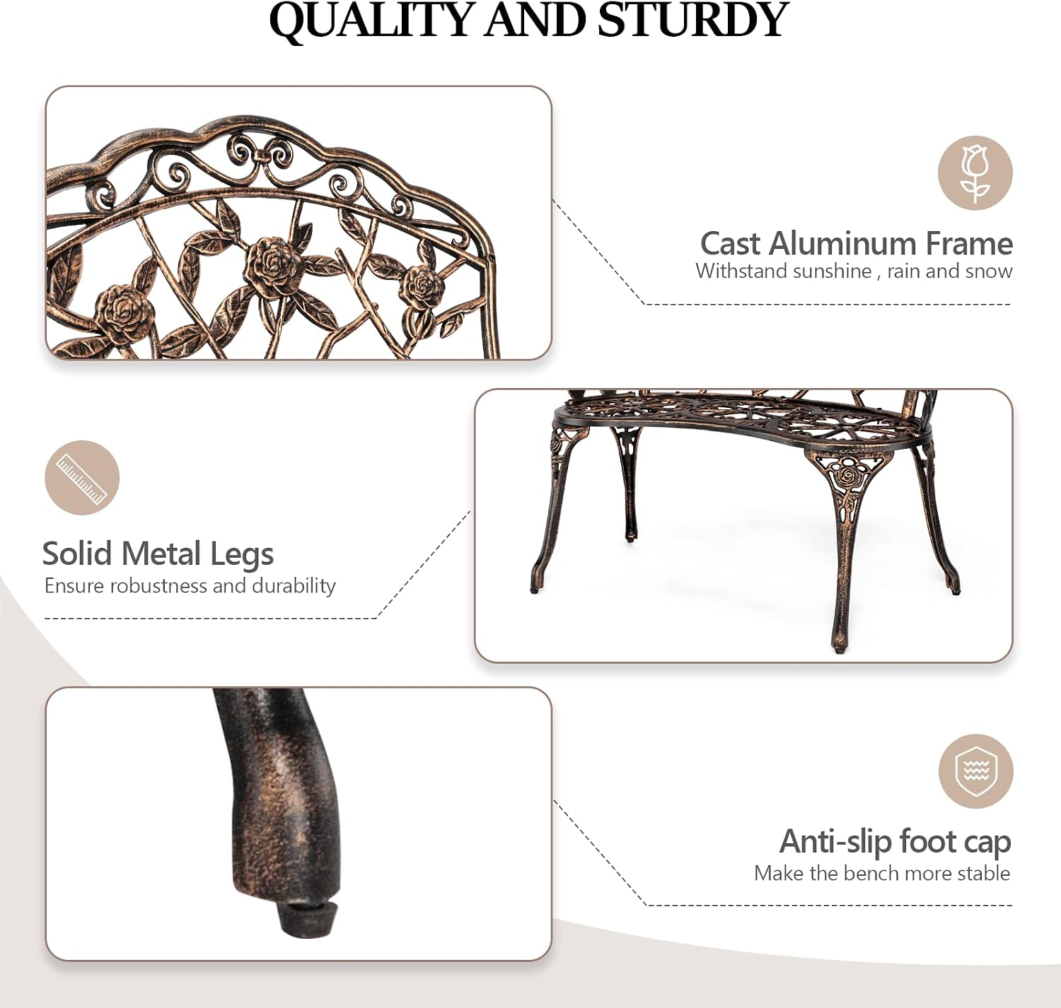 مقعد حديقة معدني خارجي، كرسي ح - مراجعة Outdoor Furniture One Piece وسعره