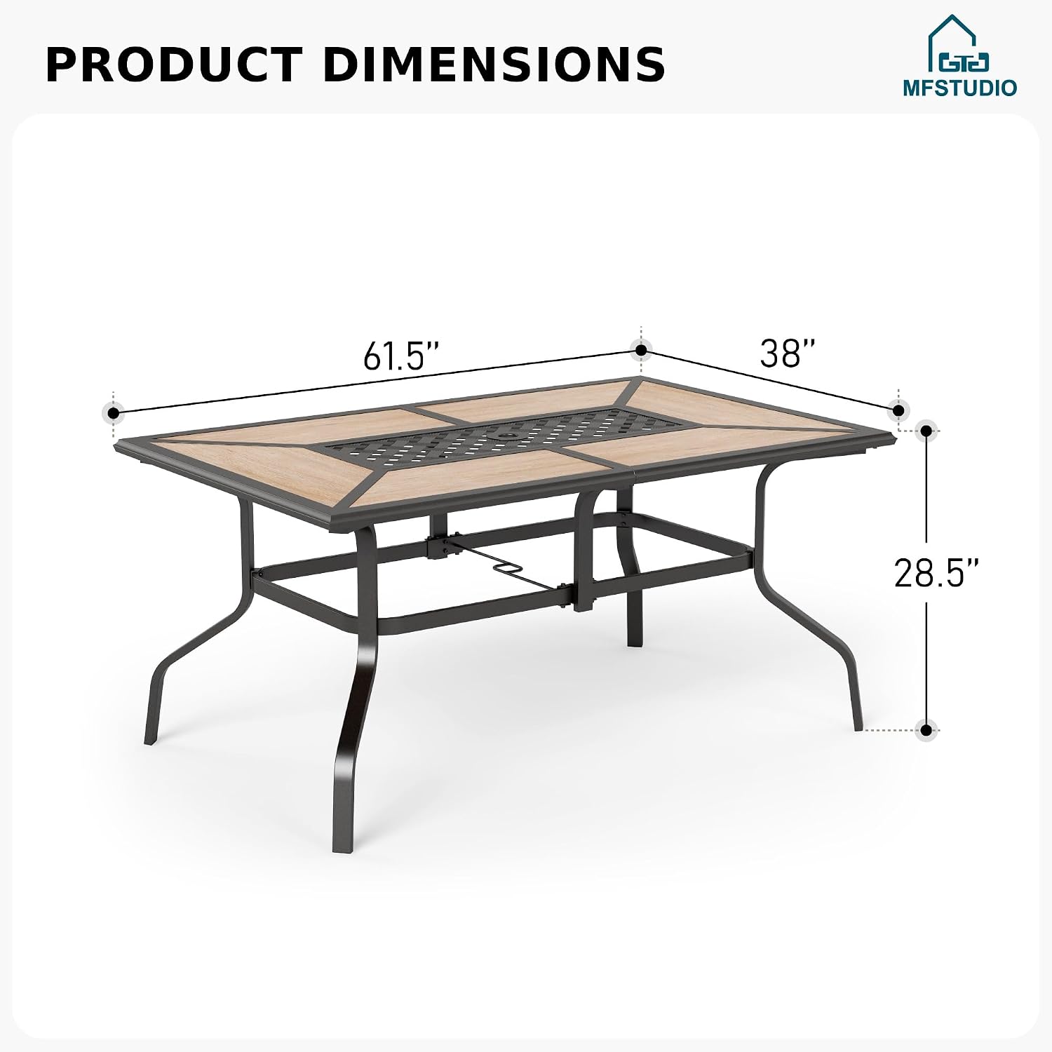 طاولة طعام خارجية لـ 6 أشخاص،  - مراجعة Outdoor Furniture Polywood وسعره