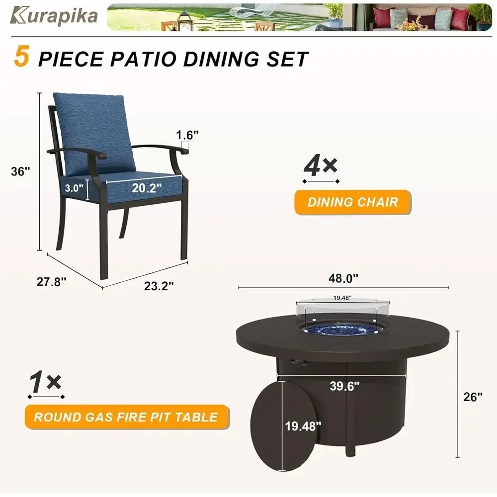 طقم أثاث خارجي مكون من 5 قطع م - مراجعة Outdoor Furniture With Fire Pit وسعره