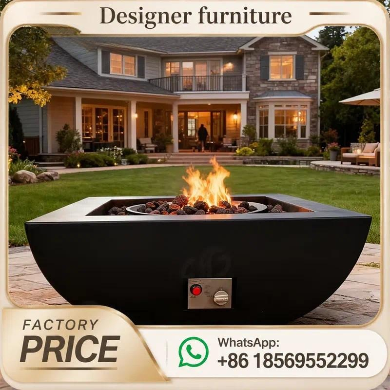 طاولة حفرة نار خارجية مخصصة تع - مراجعة Outdoor Furniture With Fire Pit وسعره