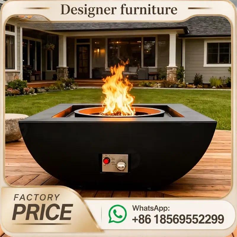 طاولة حفرة نار خارجية مخصصة تع - مراجعة Outdoor Furniture With Fire Pit وسعره
