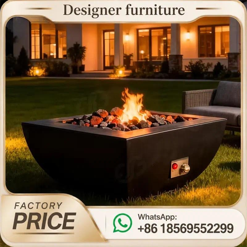طاولة حفرة نار خارجية مخصصة تع - مراجعة Outdoor Furniture With Fire Pit وسعره