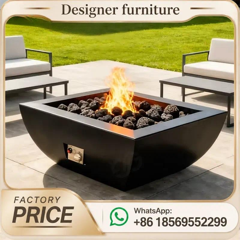 طاولة حفرة نار خارجية مخصصة تع - مراجعة Outdoor Furniture With Fire Pit وسعره