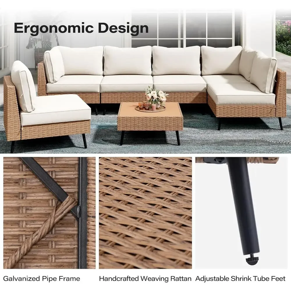 مجموعة أريكة مكونة من 7 قطع مص - مراجعة Outdoor Furniture One Piece وسعره
