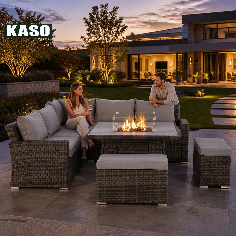 مجموعة أثاث حدائق عصرية مع حفر - مراجعة Outdoor Furniture With Fire Pit وسعره