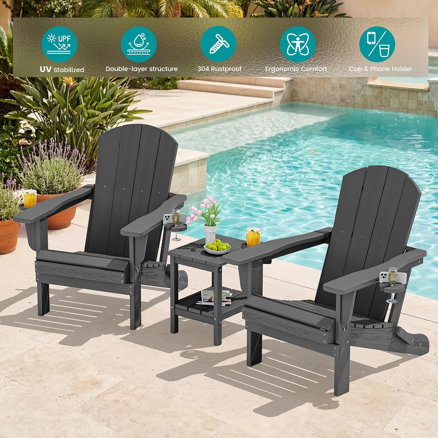 مجموعة من كرسيين قابلين للطي ل - مراجعة Outdoor Furniture With Fire Pit وسعره